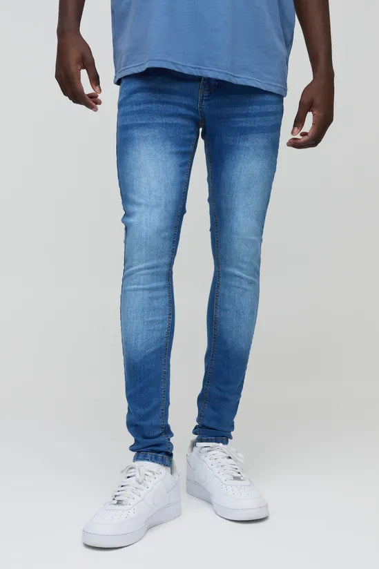Super Skinny Stretch Jean In Light Blue