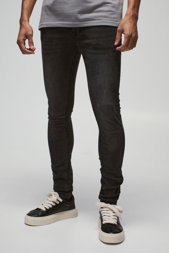 Super Skinny Stretch Jean In Charcoal