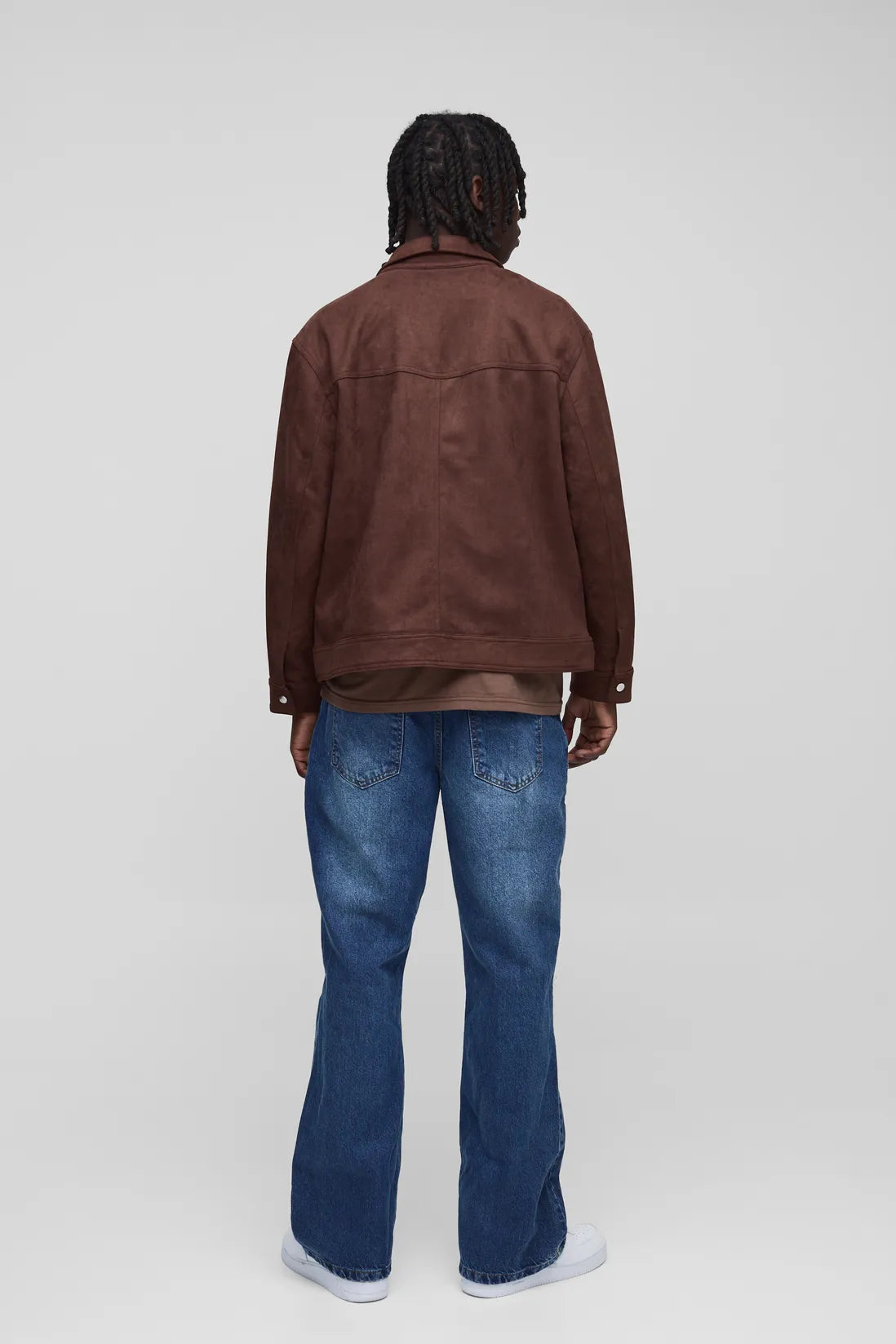 Relaxed Rigid Flare Jean In Mid Blue