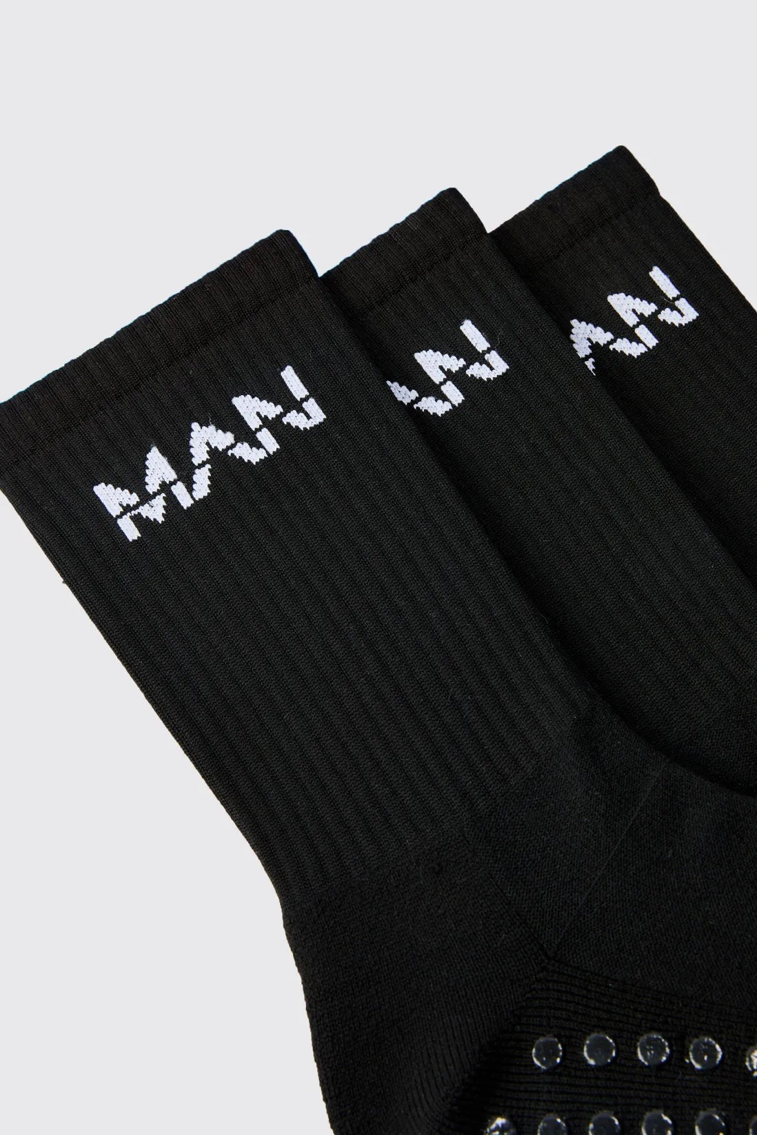 Man Active Training Grip Crew 3 Pack Socks