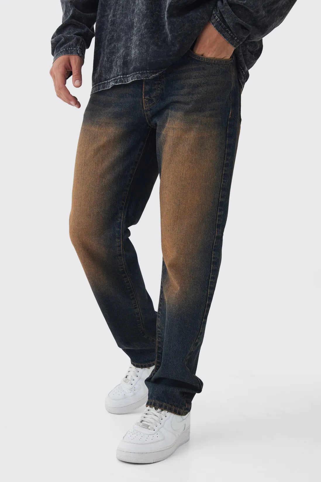 Straight Leg Tinted Jeans