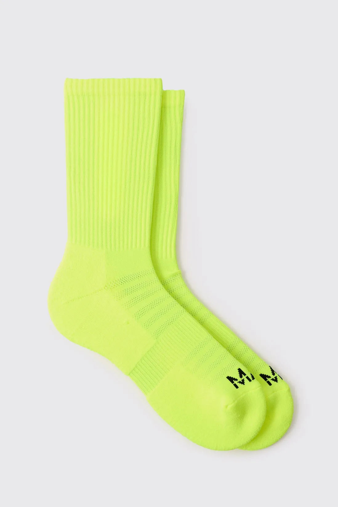 Man Active Neon Running Crew Sock