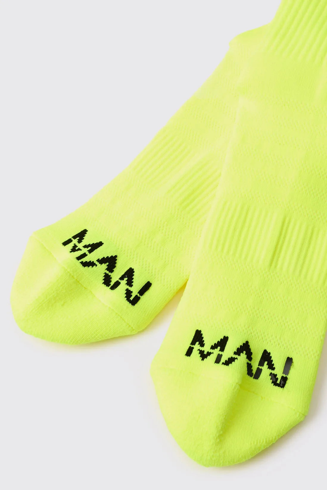 Man Active Neon Running Crew Sock