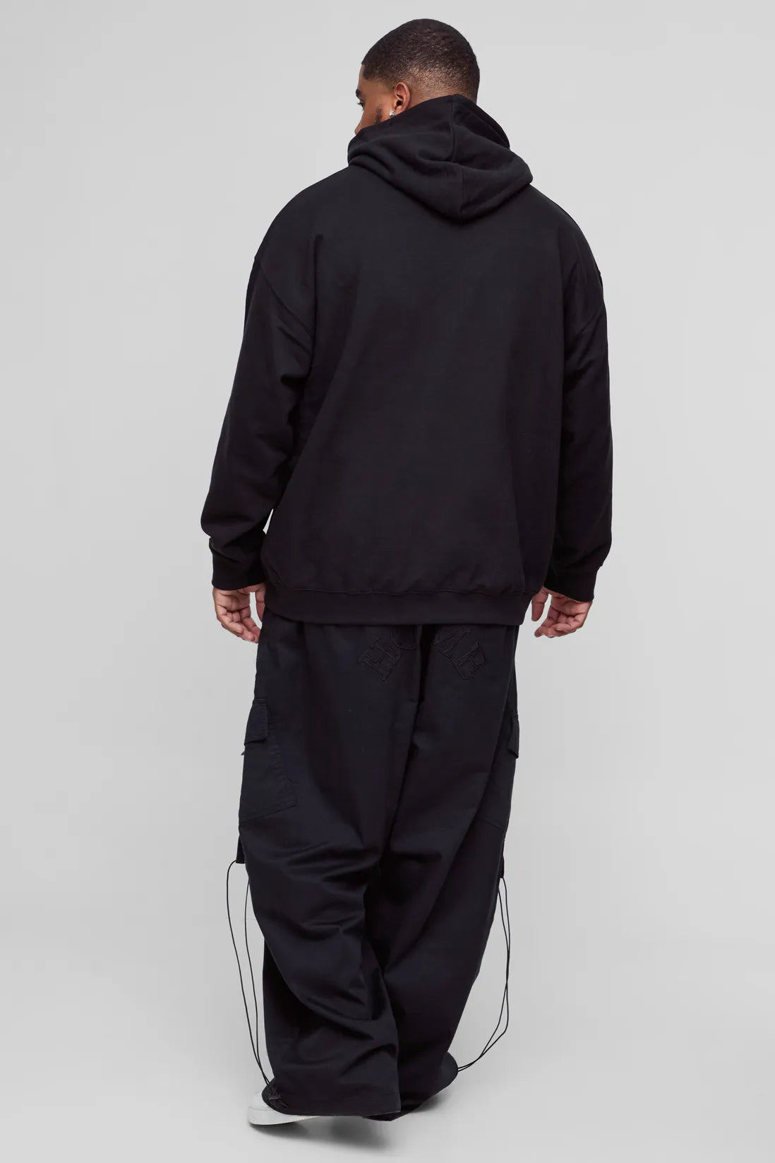 Plus Ripstop Applique Parachute Trousers