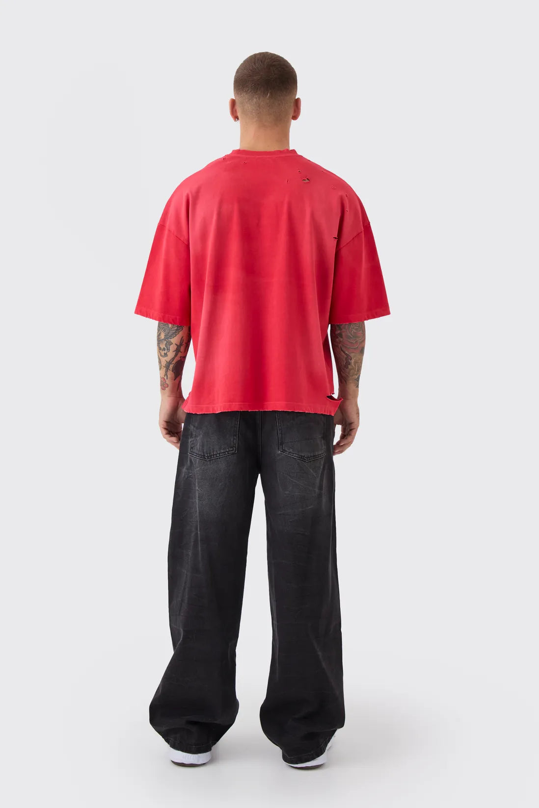 Baggy Fit Rigid Tinted Denim Jeans