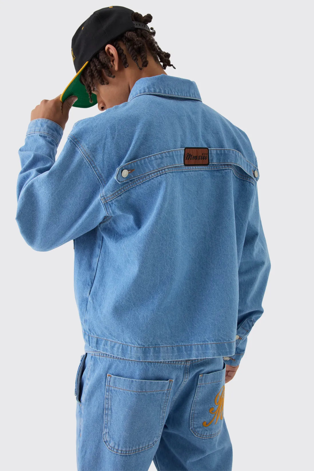 Boxy Fit Western Denim Jacket