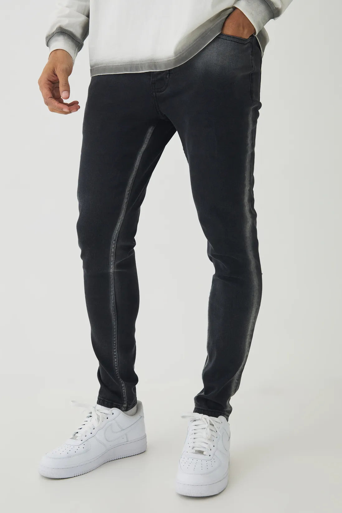 Skinny Stretch Washed Jeans