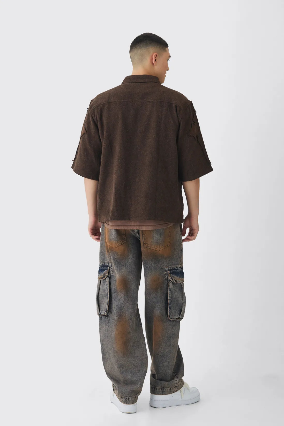 Relaxed Rigid Tinted Cargo Denim Jeans