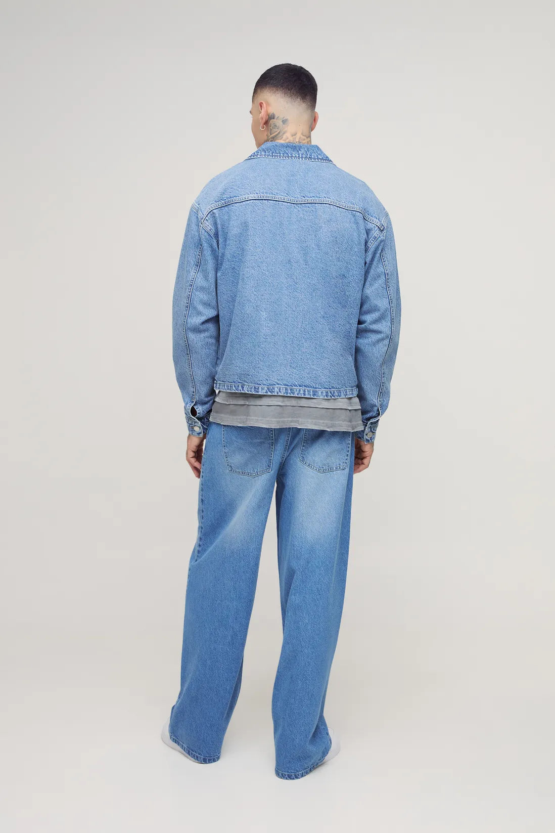 Tall Classic Denim Harrington Jacket