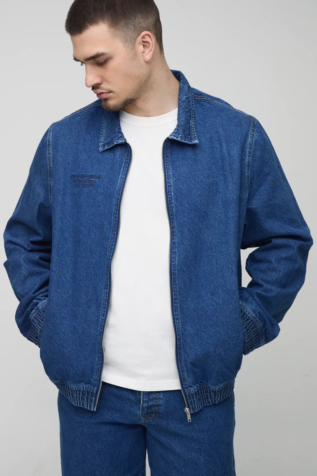 Tall Embroidered Bomber Jacket