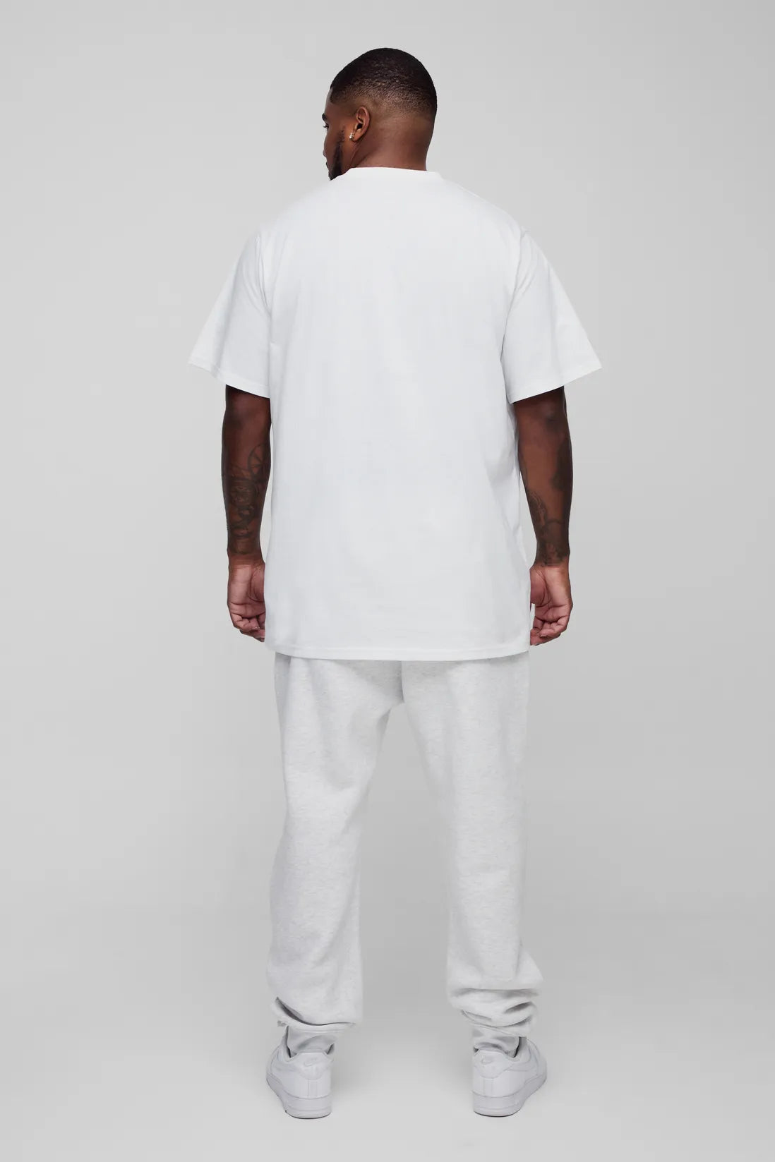 Plus Regular Fit Longline Basic T-Shirt