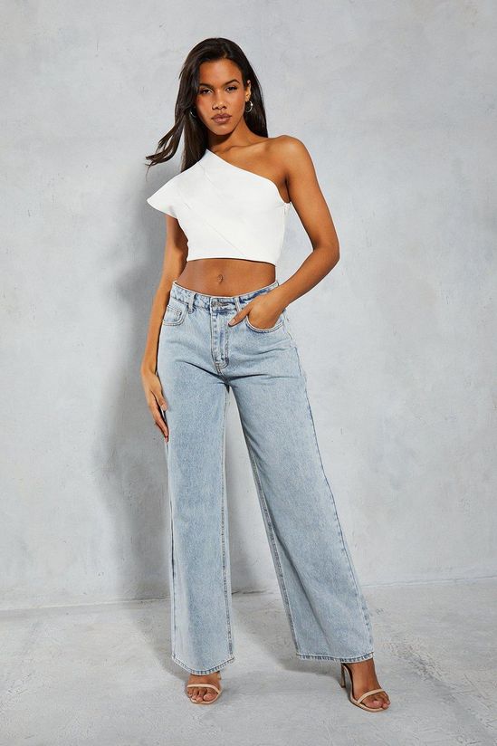 One Shoulder Structured Asymmetric Top