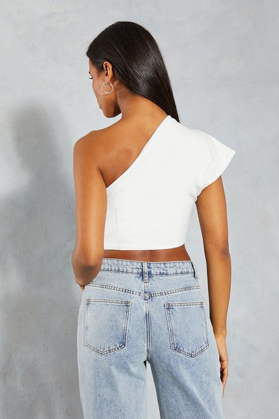 One Shoulder Structured Asymmetric Top