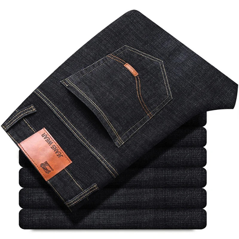 Men's Stretch Slim Fit Business Denim Pants