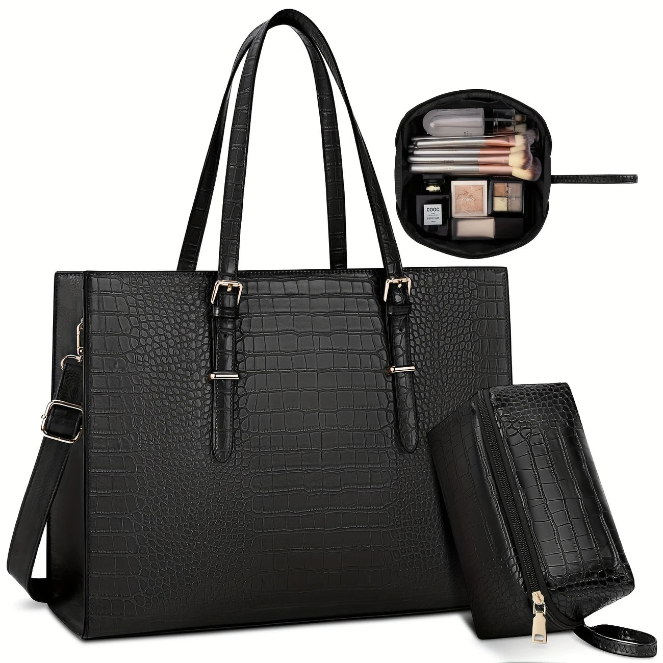 Women 15.6 Inch Laptop Tote Bag Classy Computer Briefcase for Work  Women Business Office Bag Purse