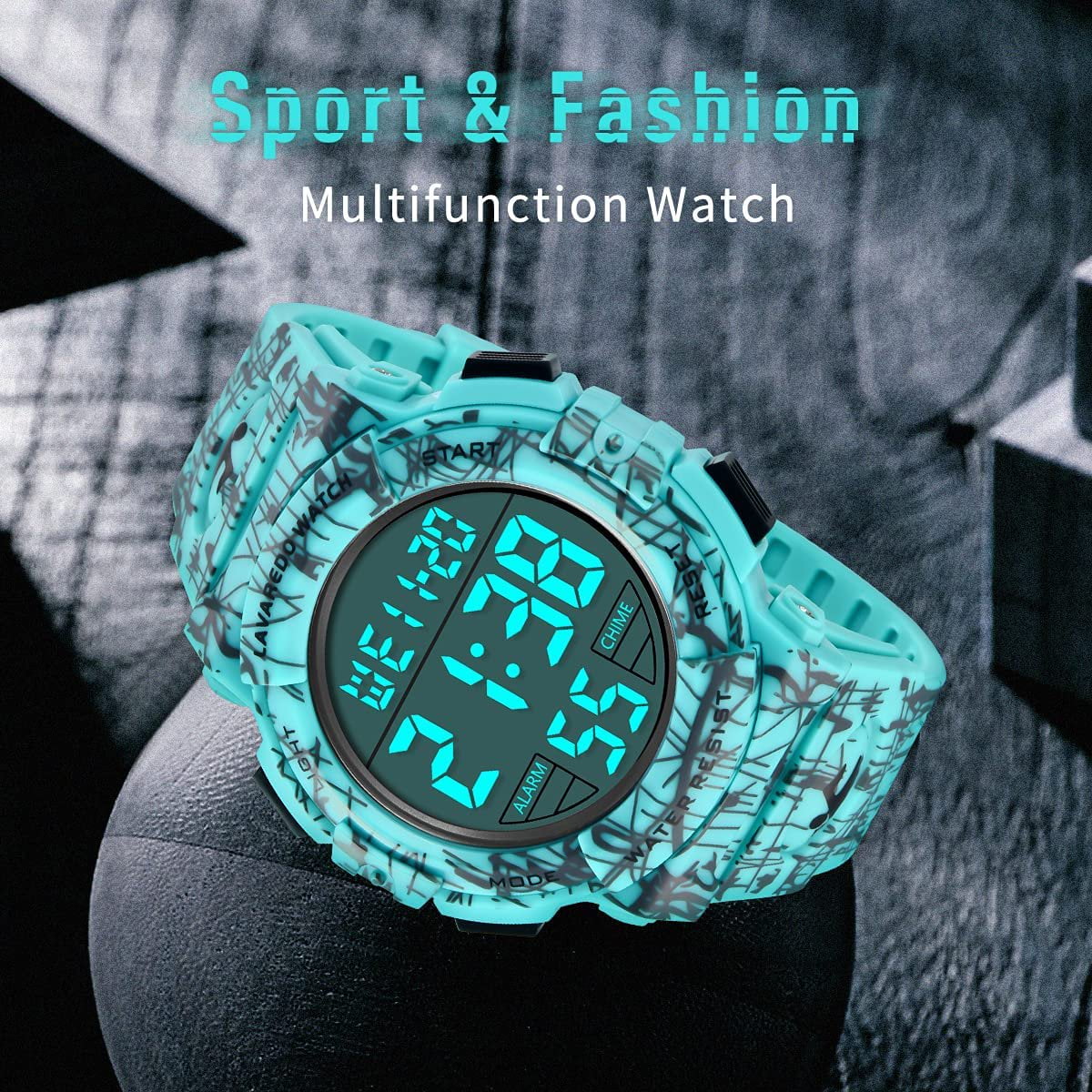Watches for Man Digital Watches Waterproof Sport Watch with LED Backlight, Running Sports Digital Watch Gifts for Man Father's Day Gift