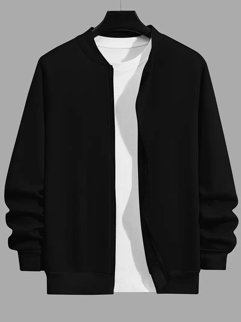 Men's Casual Baseball Collar Jacket for Fall/Winter