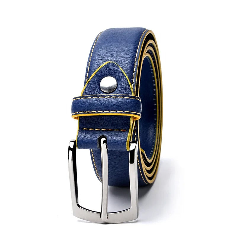 Bauhinia 100cm Luxury Leather Pin Buckle Belt