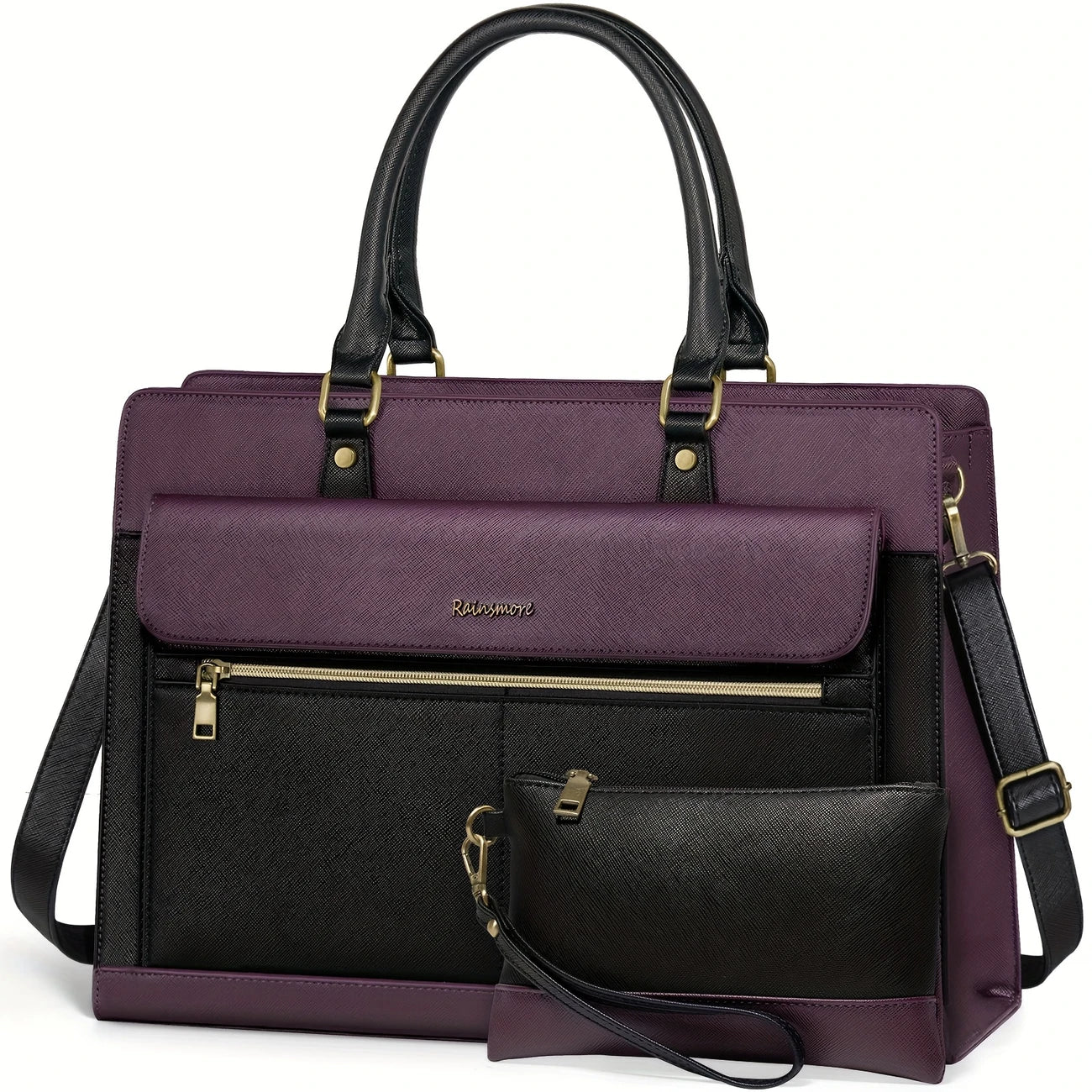 Women 15.6 Inch Laptop Tote Bag Business Office Work Bag Professional Briefcase