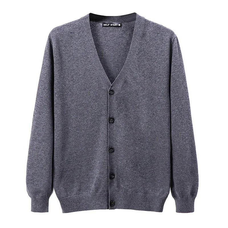 Men's V-Neck Cardigan Sweater
