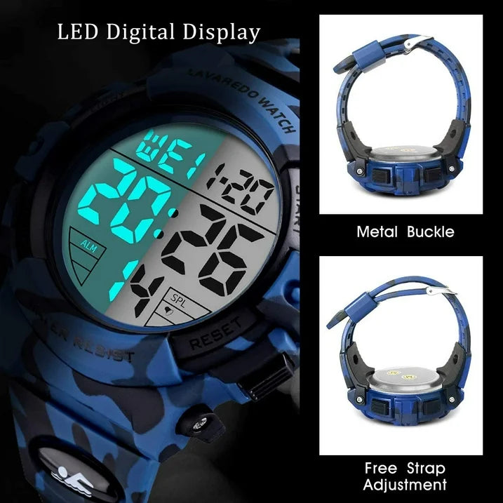 Watches for Man Digital Watches Waterproof Sport Watch with LED Backlight, Running Sports Digital Watch Gifts for Man Father's Day Gift