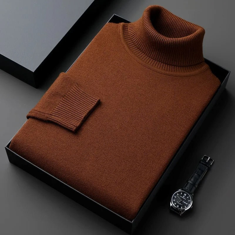 Men's Slim Fit Anti-Pilling Turtleneck Sweater