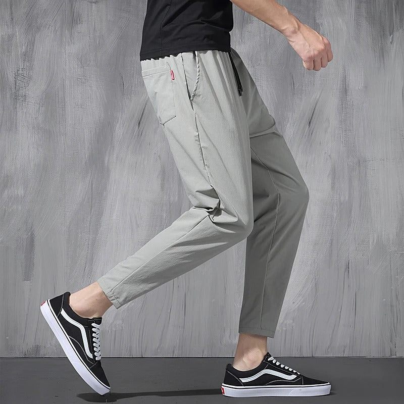 Men’s Ice Silk 9-Point Chino Pants