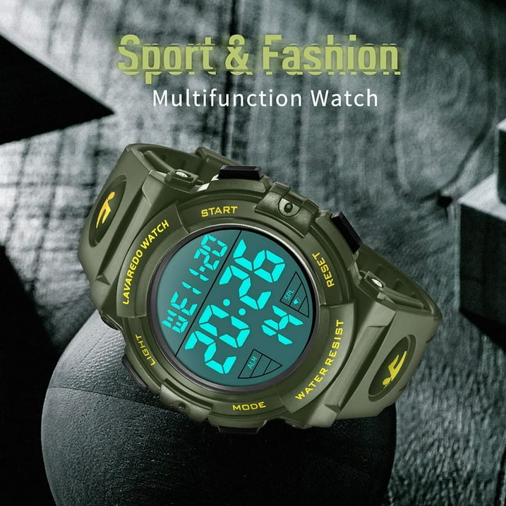 Watches for Man Digital Watches Waterproof Sport Watch with LED Backlight, Running Sports Digital Watch Gifts for Man Father's Day Gift