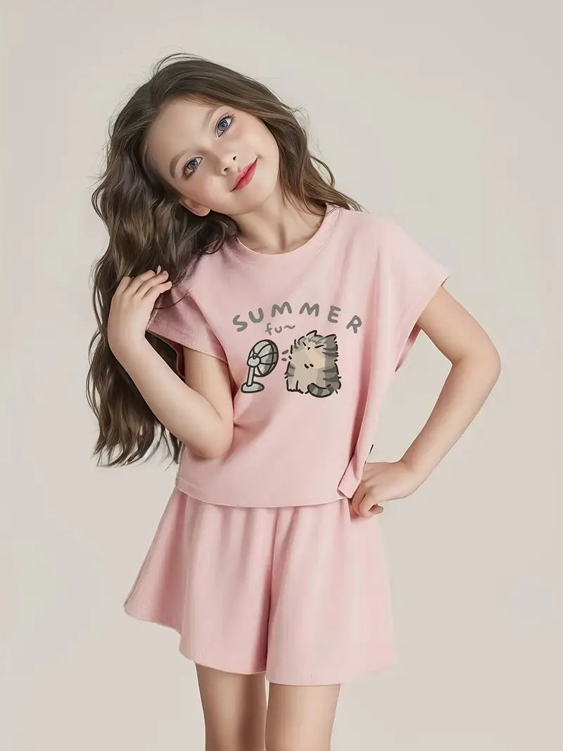 Girls' Summer Two-Piece Set