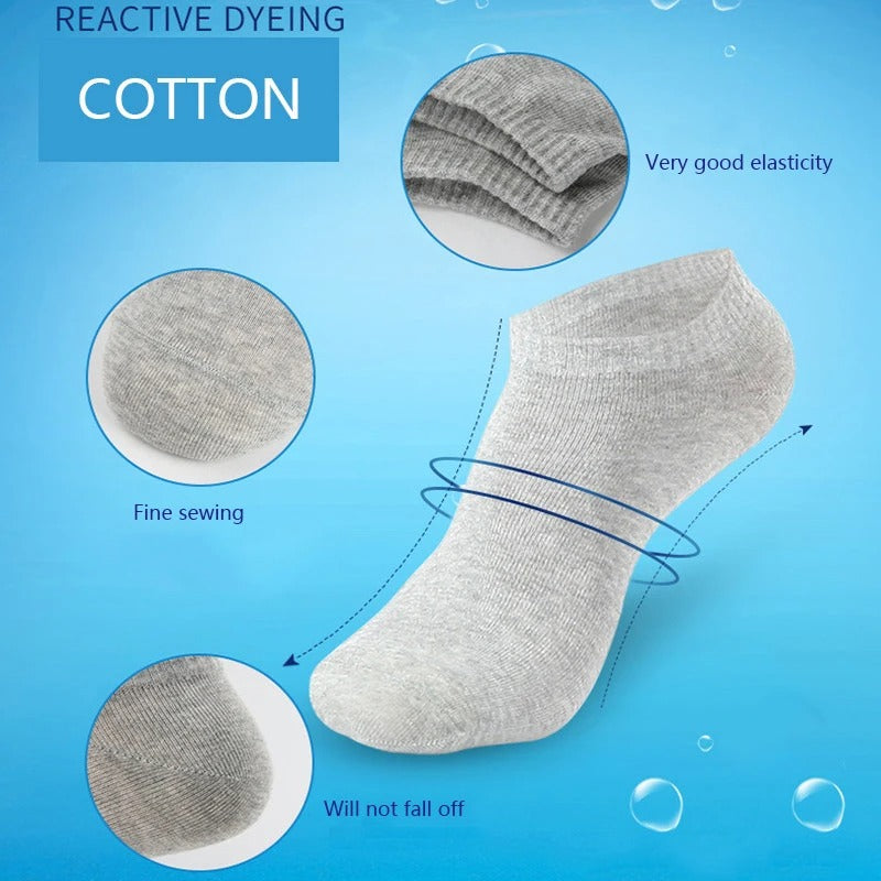Men’s Summer Boat Socks – 10 Pairs
