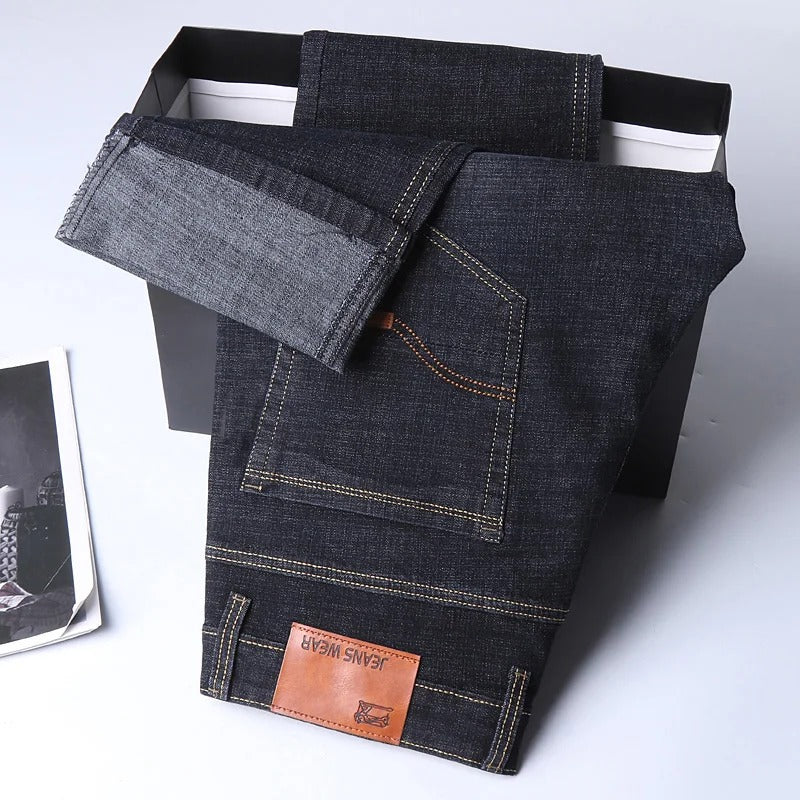 Men's Stretch Slim Fit Business Denim Pants