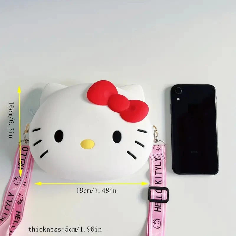 Cute Anime Crossbody Bag with Adjustable Strap & Zipper Closure