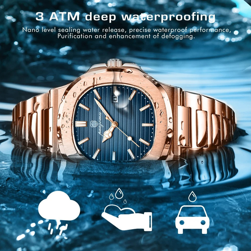 Casual Business Rose Gold Men's Watch