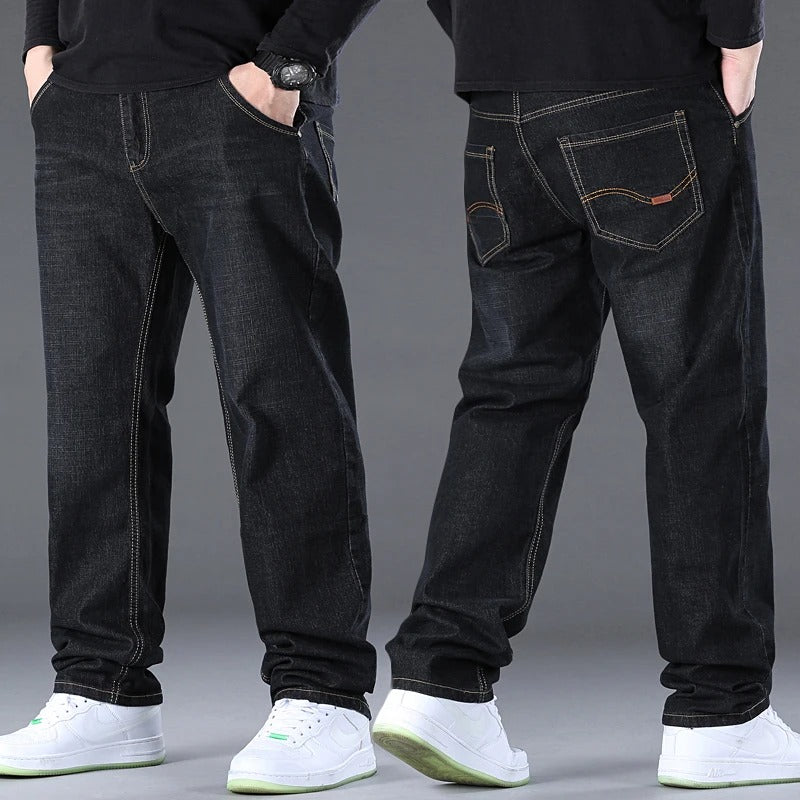 Men’s Light Luxury Loose Fit Stretch Denim Pants
