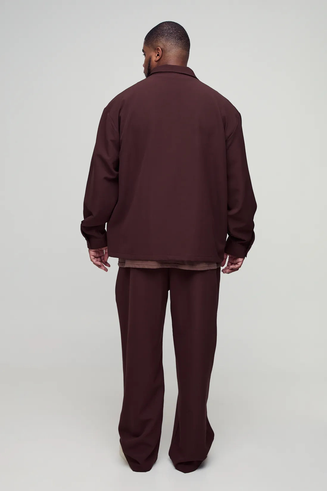 Plus Stretch Woven Relaxed Fit Trousers