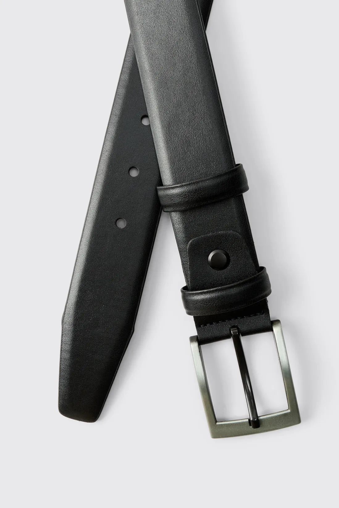 Black Belt With Silver Buckle