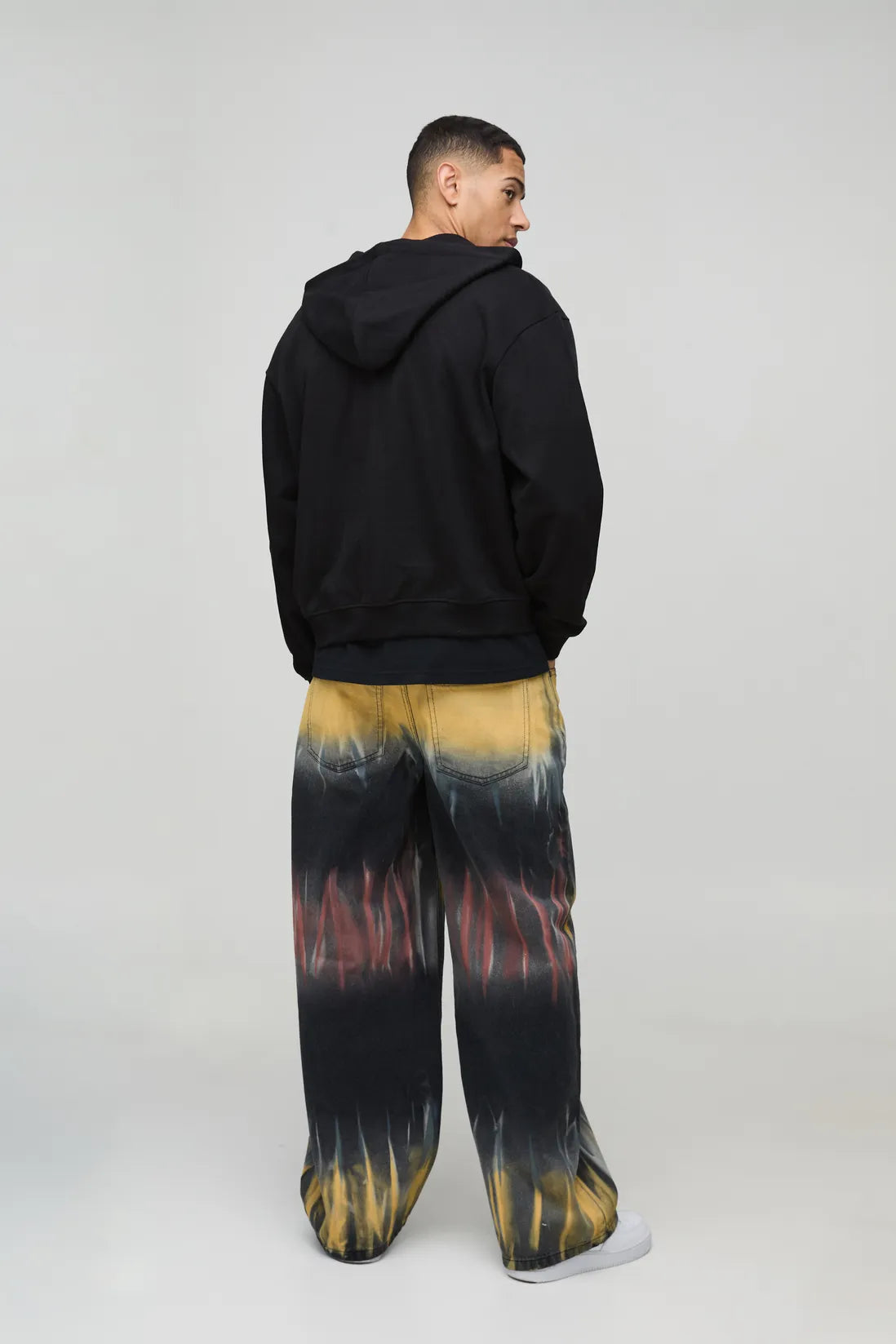 Baggy Rigid Tie Dye Denim Jeans
