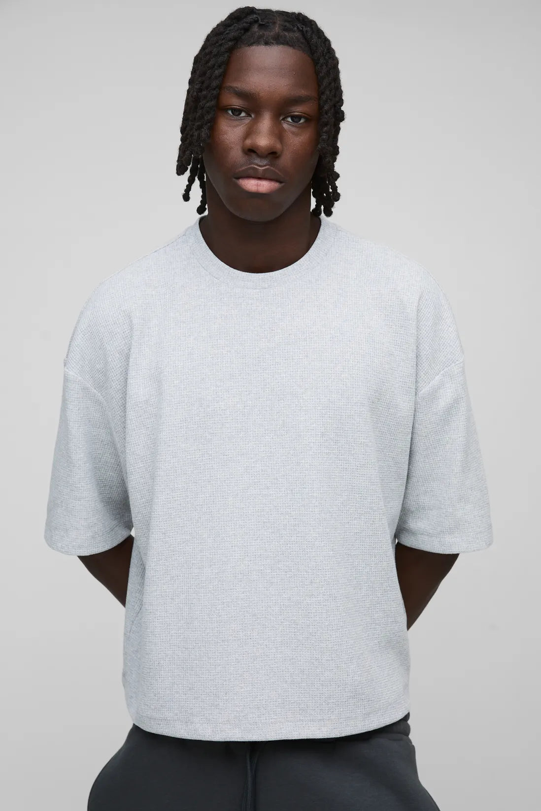 Oversized Boxy Waffle Jersey T-Shirt