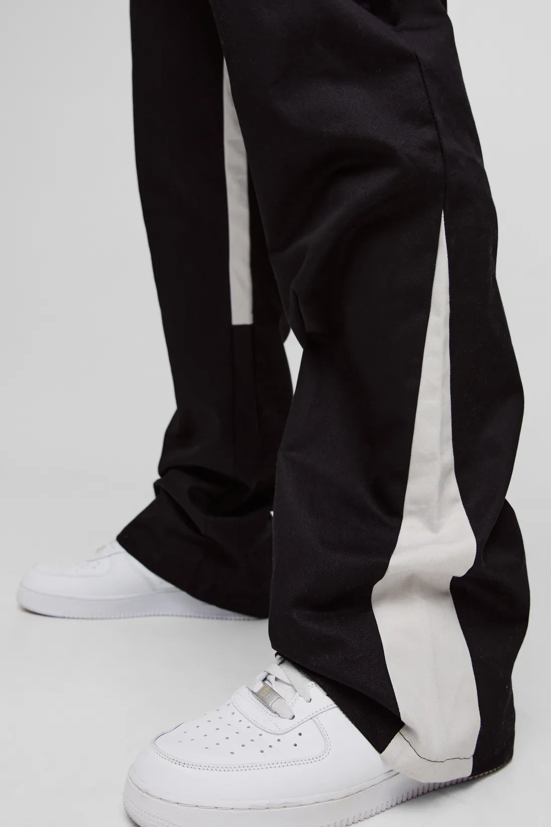 Plus Drawcord Waist Gusset Flared Trousers