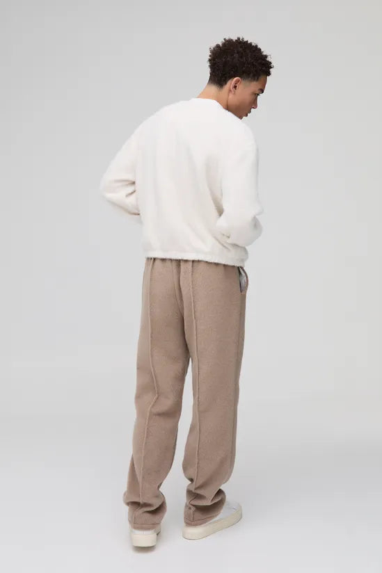 Oversized Boxy Fluffy Textured Bomber Jacket
