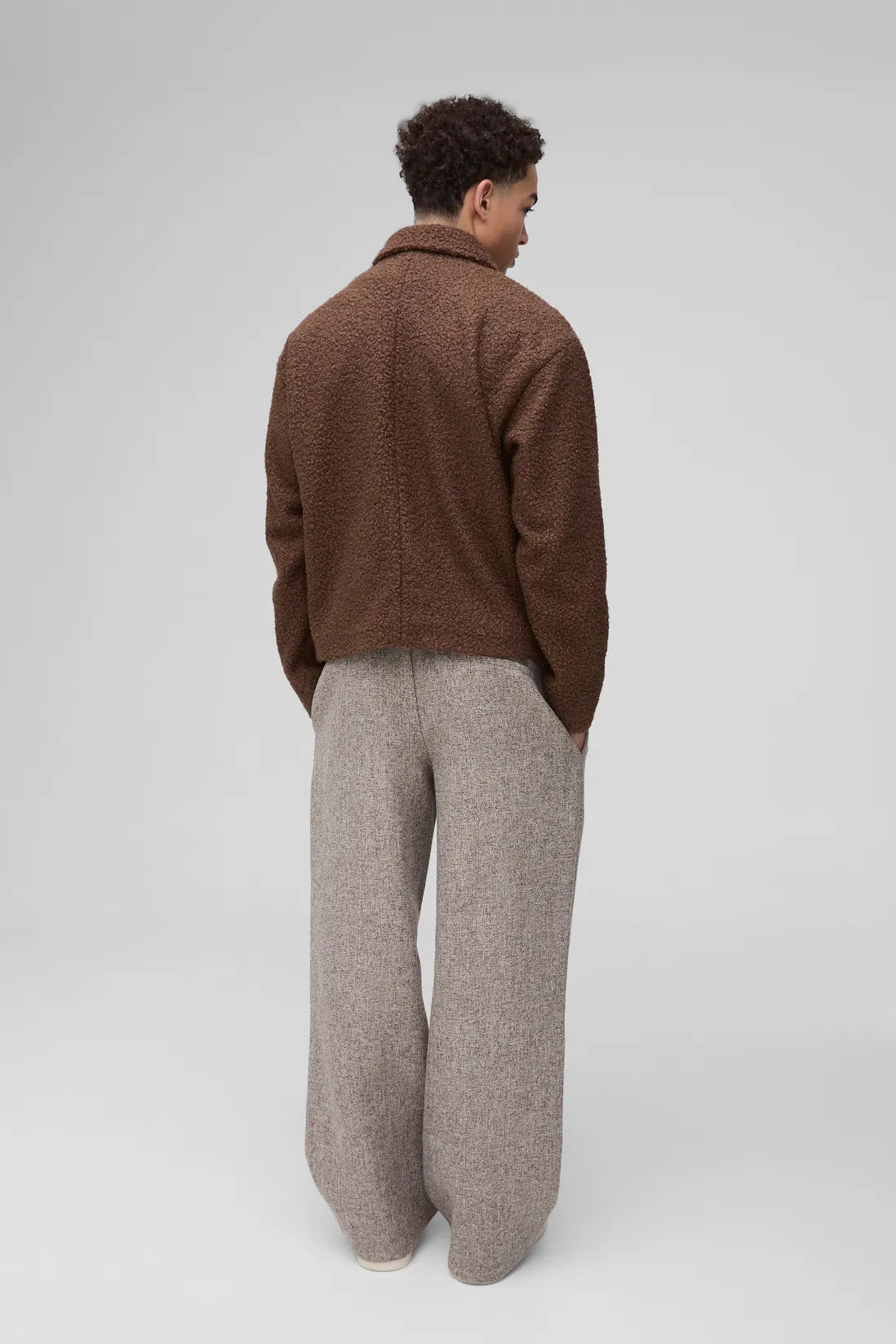 Boxy Boucle Borg Trucker Jacket