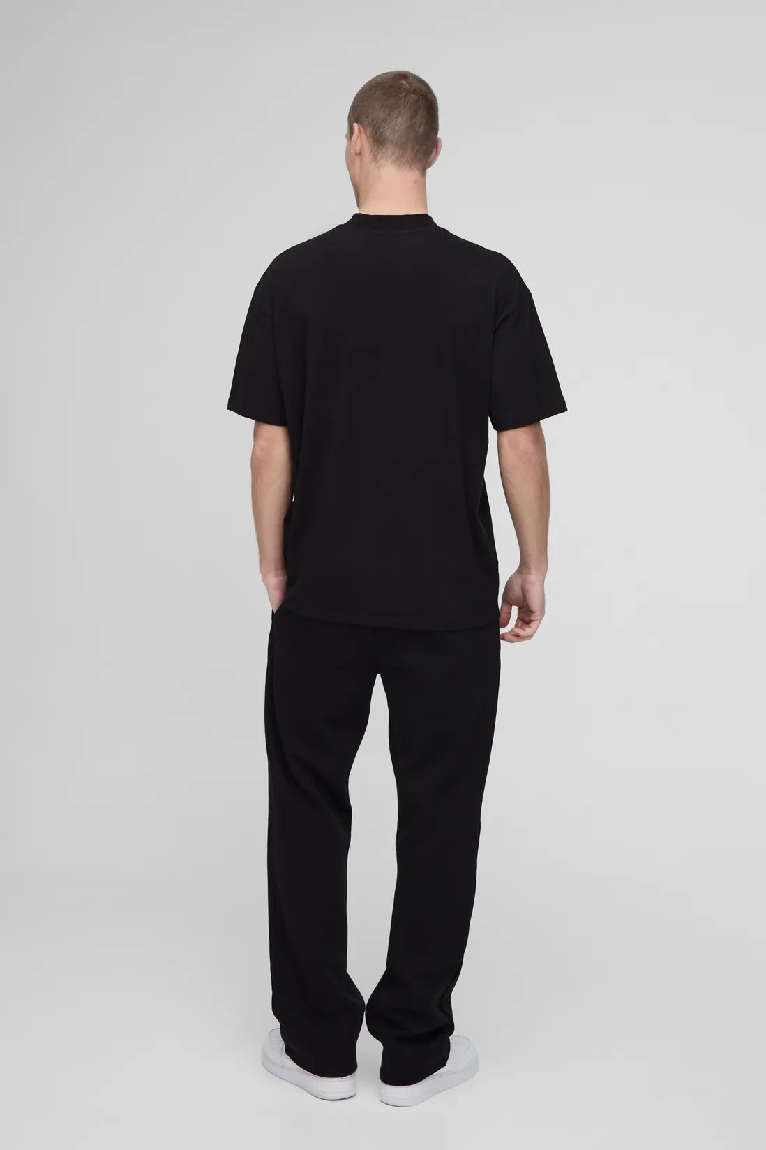 Basic Oversized Extended Neck T-Shirt