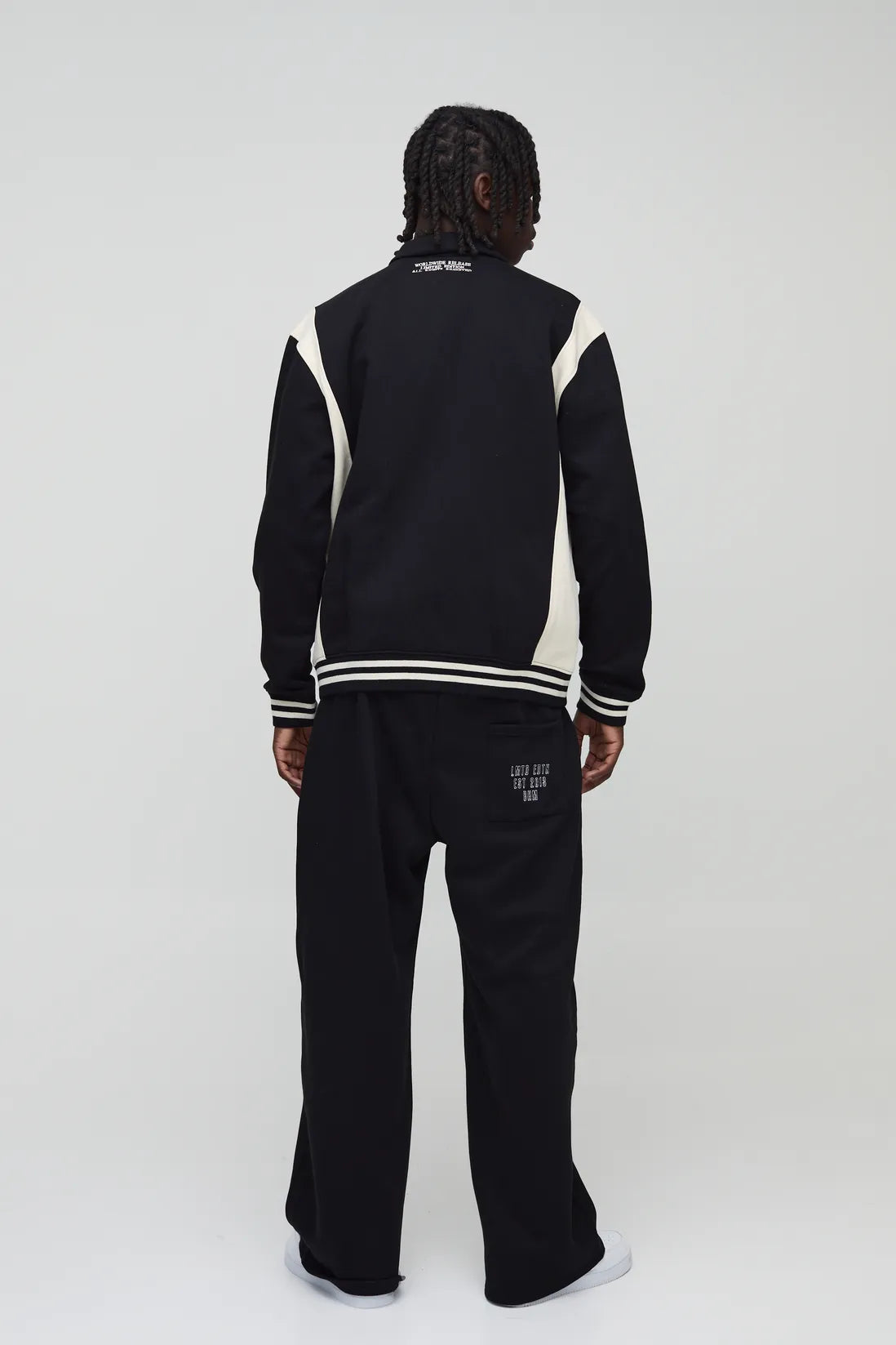 Oversized Bm Signature Colour Block Jersey Jacket