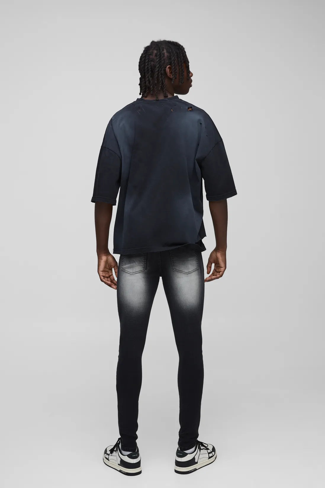Super Skinny Stretch Extreme Washed Skinny Jeans