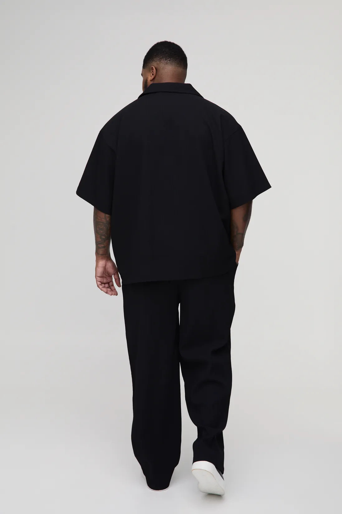 Plus Pleated Relaxed Fit Trousers