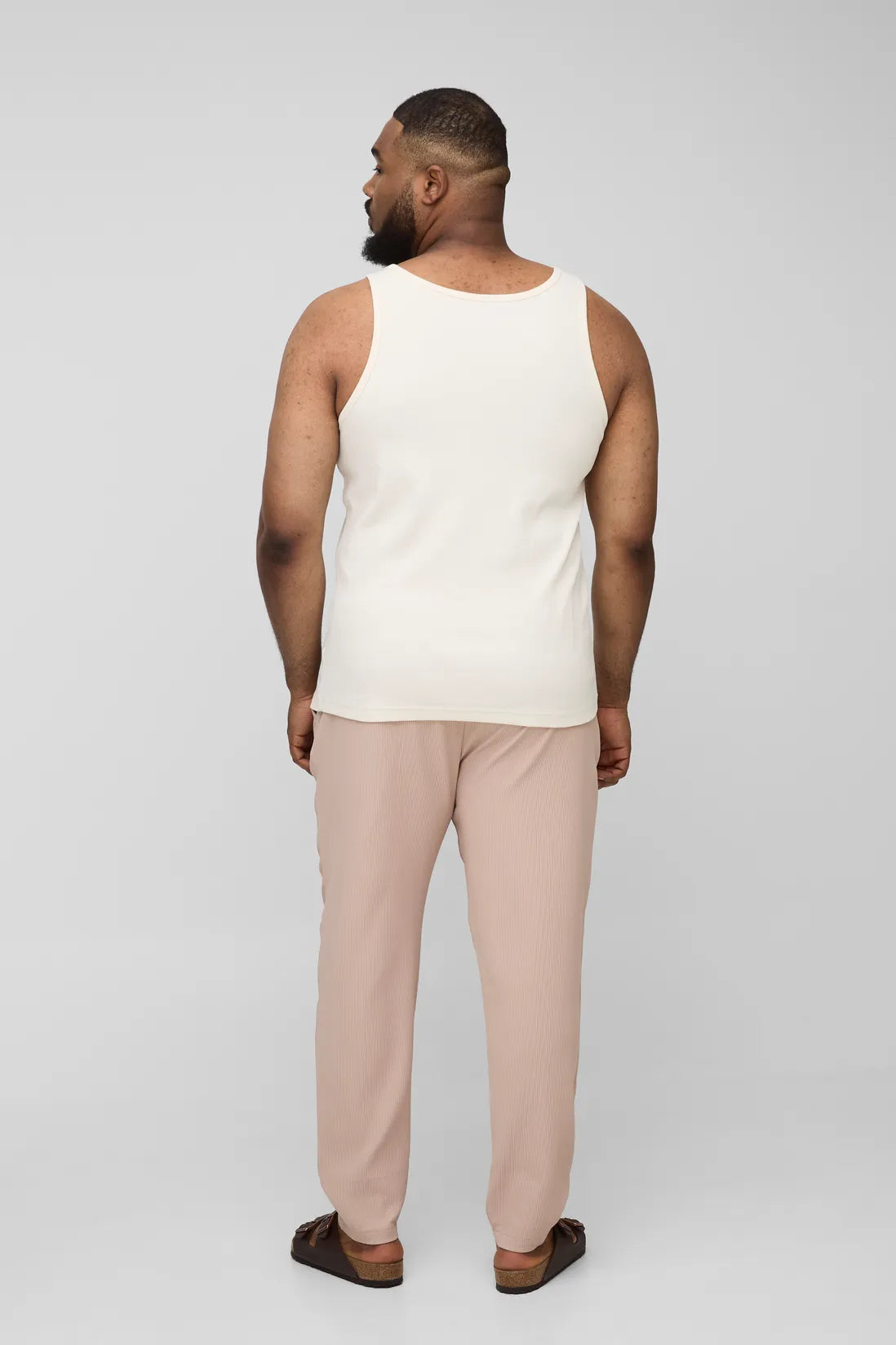 Plus Pleated Slim Fit Trousers