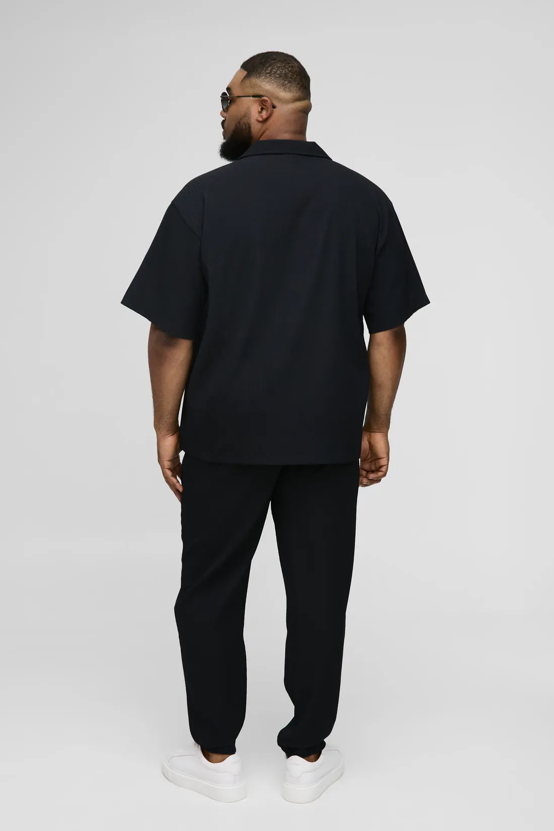 Plus Pleated Slim Fit Trousers