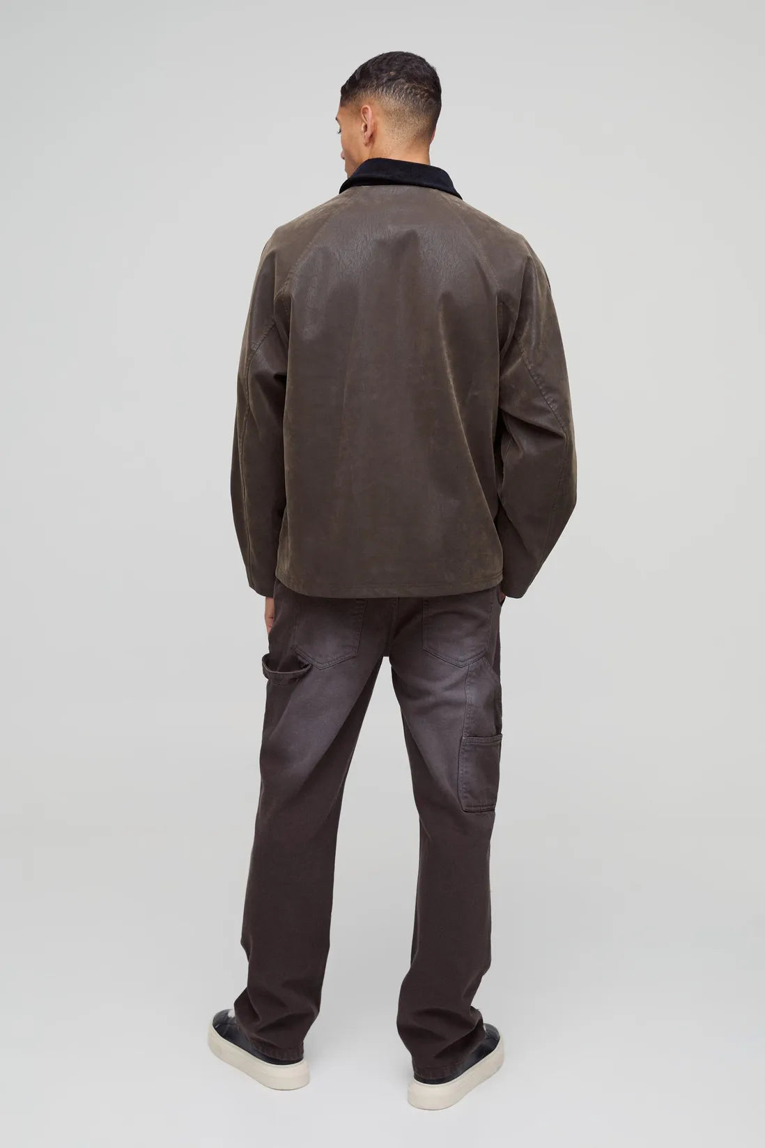 Straight Leg Washed Carpenter Jeans