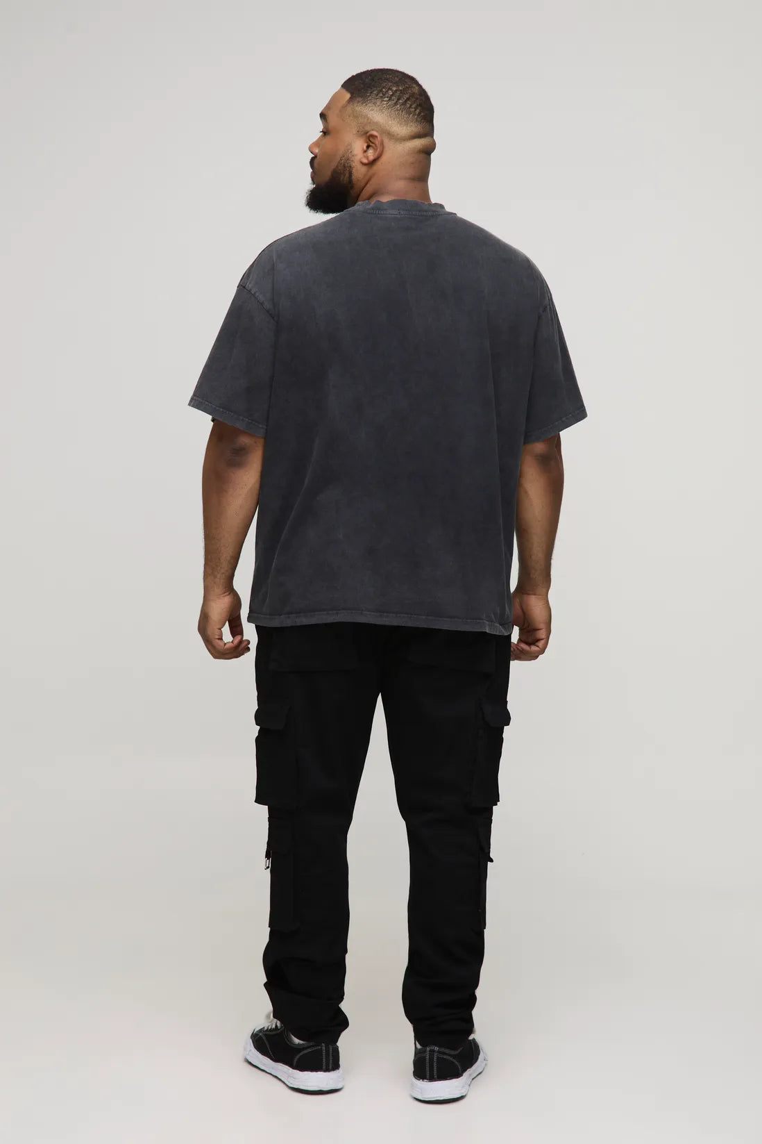 Plus Fixed Waist Multi Cargo Stacked Skinny Cargo Trousers