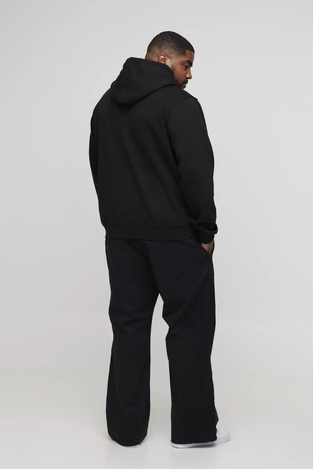 Plus Elasticated Waist Flared Trousers